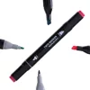 Double-sided alcohol felt-tip pens in a case of 48 + stand