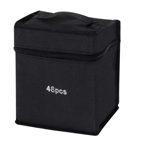 Double-sided alcohol felt-tip pens in a case of 48 + stand