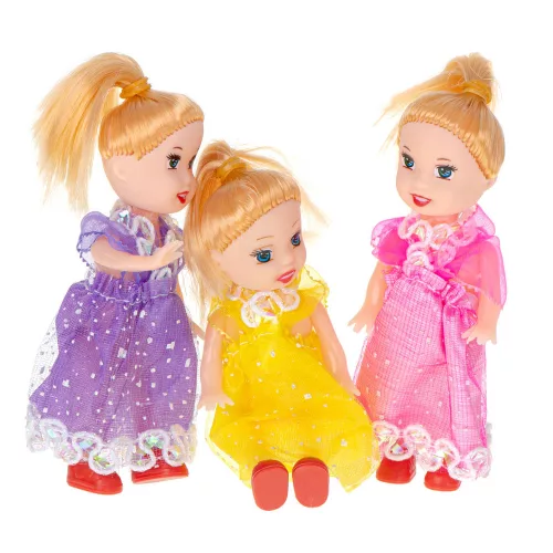 Dolls dolls for dollhouse 3pcs 10cm set