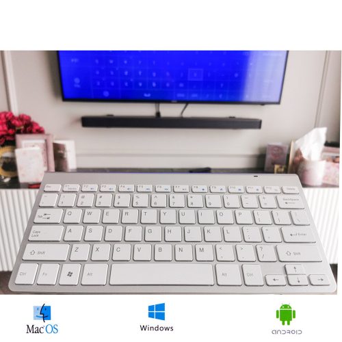 Smart TV wireless keyboard silver