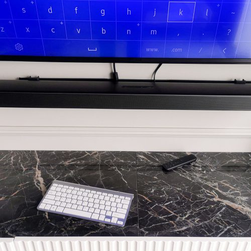Smart TV wireless keyboard silver