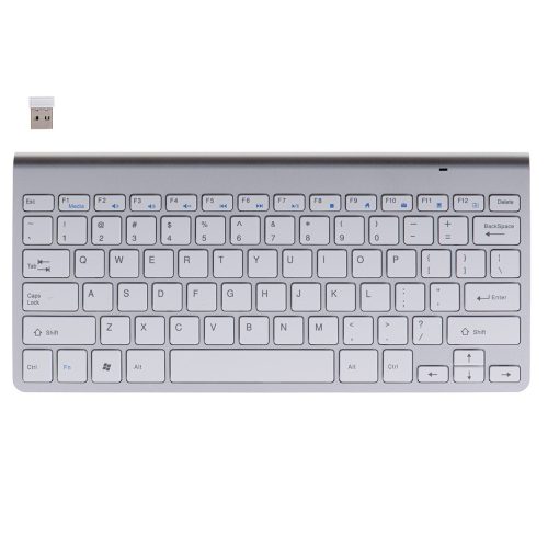 Smart TV wireless keyboard silver