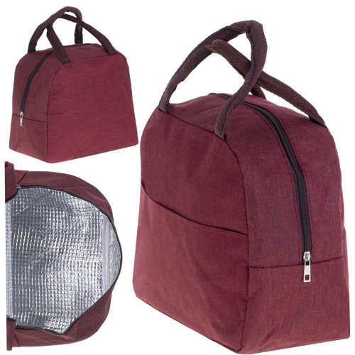 Insulated bag breakfast lunch red