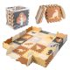 Foam puzzle mat / play mat 36 pieces dinosaurs 143cm x 143cm x1cm