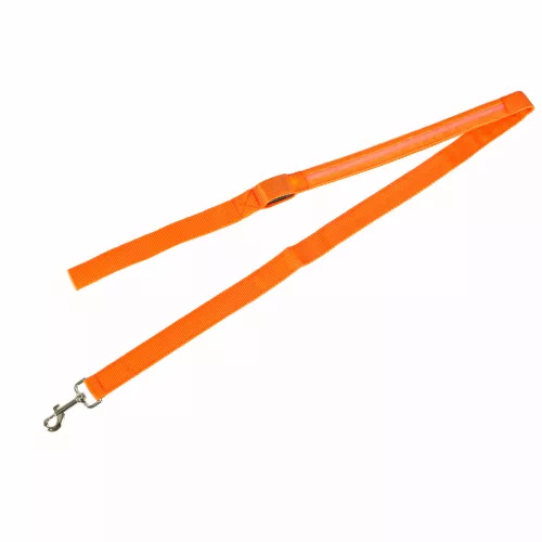 LED lighted dog leash 2.5x120cm orange
