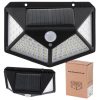Napelemes mozgás- és alkonykapcsolós lámpa 100 LED