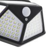 Napelemes mozgás- és alkonykapcsolós lámpa 100 LED