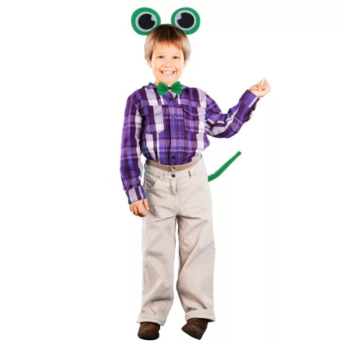 Costume headband bow tie tail set frog