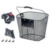 Bicycle basket front metal click basket