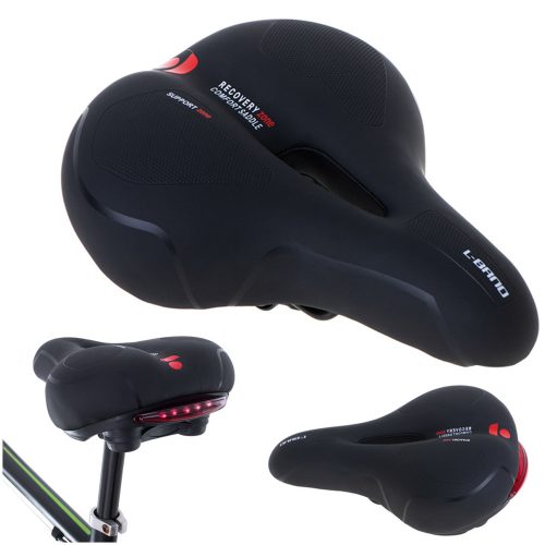 L-BRNO Sport Bicycle Saddle Comfortable Foam Flexible LED Light