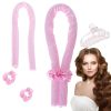 Hair curling roller set: hairband, papillotes, curlring iron rubber bands, hairclip