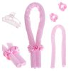 Hair curling roller set: hairband, papillotes, curlring iron rubber bands, hairclip