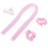 Hair curling roller set: hairband, papillotes, curlring iron rubber bands, hairclip