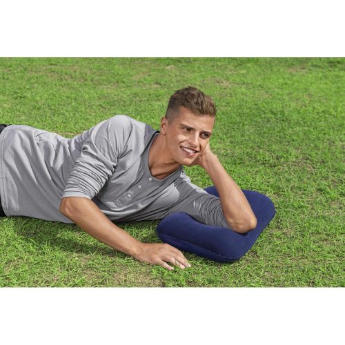 BESTWAY 67121 Travel Inflatable Velvet Pillow Navy Blue