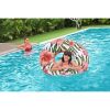 BESTWAY 36237 Inflatable flowers on wheels white-pink leaves