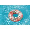 BESTWAY 36237 Inflatable flowers on wheels white-pink leaves
