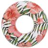 BESTWAY 36237 Inflatable flowers on wheels white-pink leaves