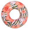 BESTWAY 36237 Inflatable flowers on wheels white-pink leaves