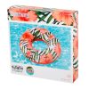BESTWAY 36237 Inflatable flowers on wheels white-pink leaves