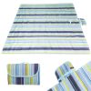 Beach mat beach picnic blanket 200x200cm blue