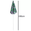 Beach garden parasol adjustable 150cm broken leaves