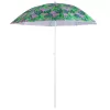 Beach garden parasol adjustable 150cm broken leaves