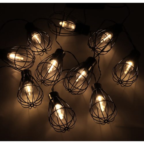 Napelemes kerti lámpák, loft világítás, 10 LED-es izzófüzér