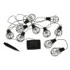 Napelemes kerti lámpák, loft világítás, 10 LED-es izzófüzér