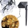 Solar garden lights balls 7m 50LED warm white