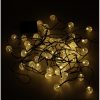Solar garden lights balls 7m 50LED warm white