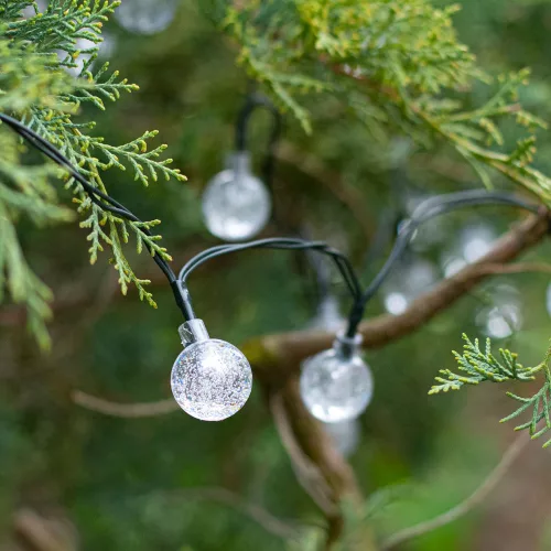Solar garden lights balls 7m 50LED cold white
