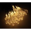 Napelemes jégcsap kerti lámpák 6,5 m 30 LED meleg fehér