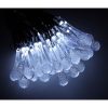 Napelemes jégcsap kerti lámpák 6,5 m 30 LED hideg fehér