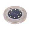 Napelemes talajszintű kerti tetőablak 8LED 4 db meleg fehér