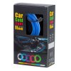 LED hangulatvilágítás autóba / autós USB / 12V-os szalag 3m kék