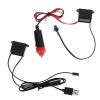 LED hangulatvilágítás autóba / autós USB / 12V-os szalag 3m kék