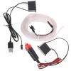 LED hangulatvilágítás autóba / autós USB / 12 V-os szalag 5 m fehér