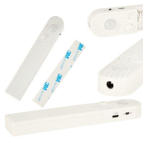 Battery-operated USB motion sensor LED strip 1M warm white