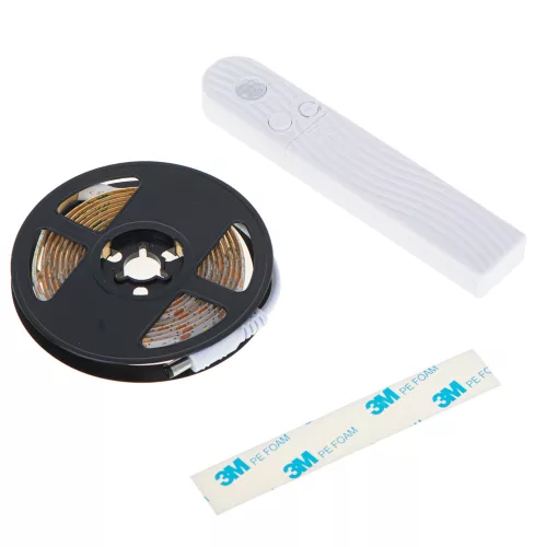 USB Battery Powered Motion Sensor LED Strip 2M Warm White