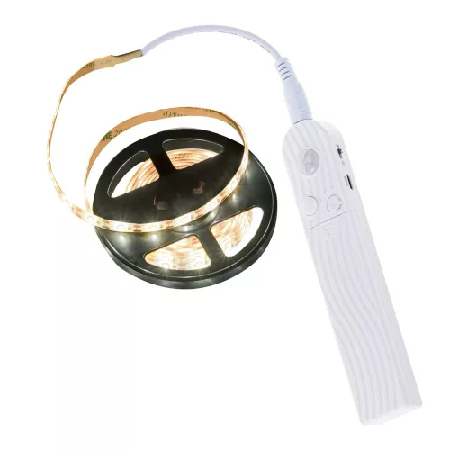 USB Battery Powered Motion Sensor LED Strip 2M Warm White