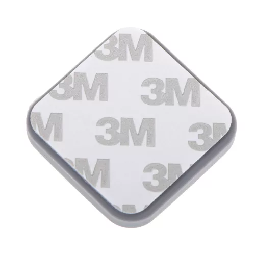 Door bumper self-adhesive silicone gray square shape