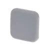 Door bumper self-adhesive silicone gray square shape