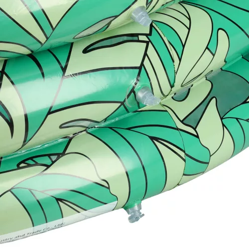 Children's inflatable pool 3 chambers 150cm leaves