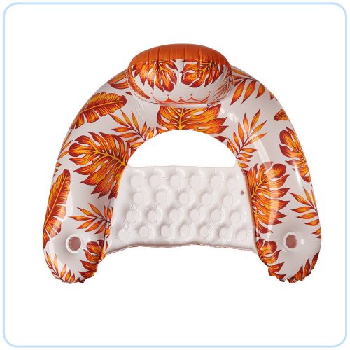 Floating chair lounger hammock water orange