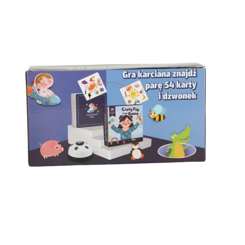 Card game to find the pairs with 54 cards and a bell