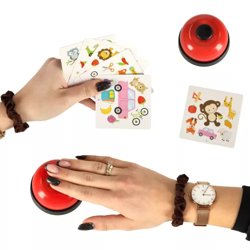 Card game, who can find the pair first 54 cards