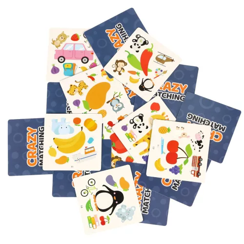 Card game, who can find the pair first 54 cards