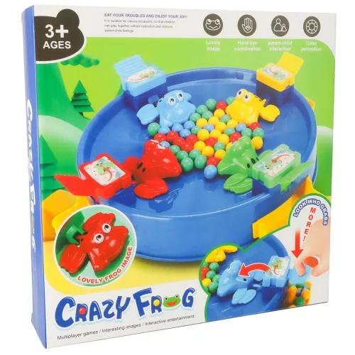 Jumping game hungry frogs 4 players