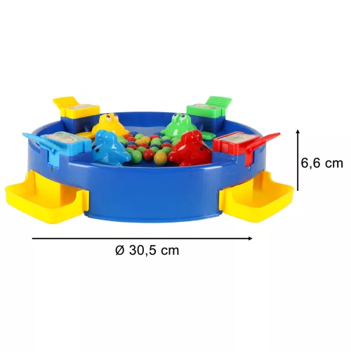 Jumping game hungry frogs 4 players