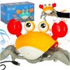 Interactive crab crawler with sound yellow